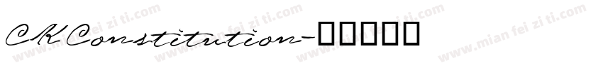 CK Constitution字体转换